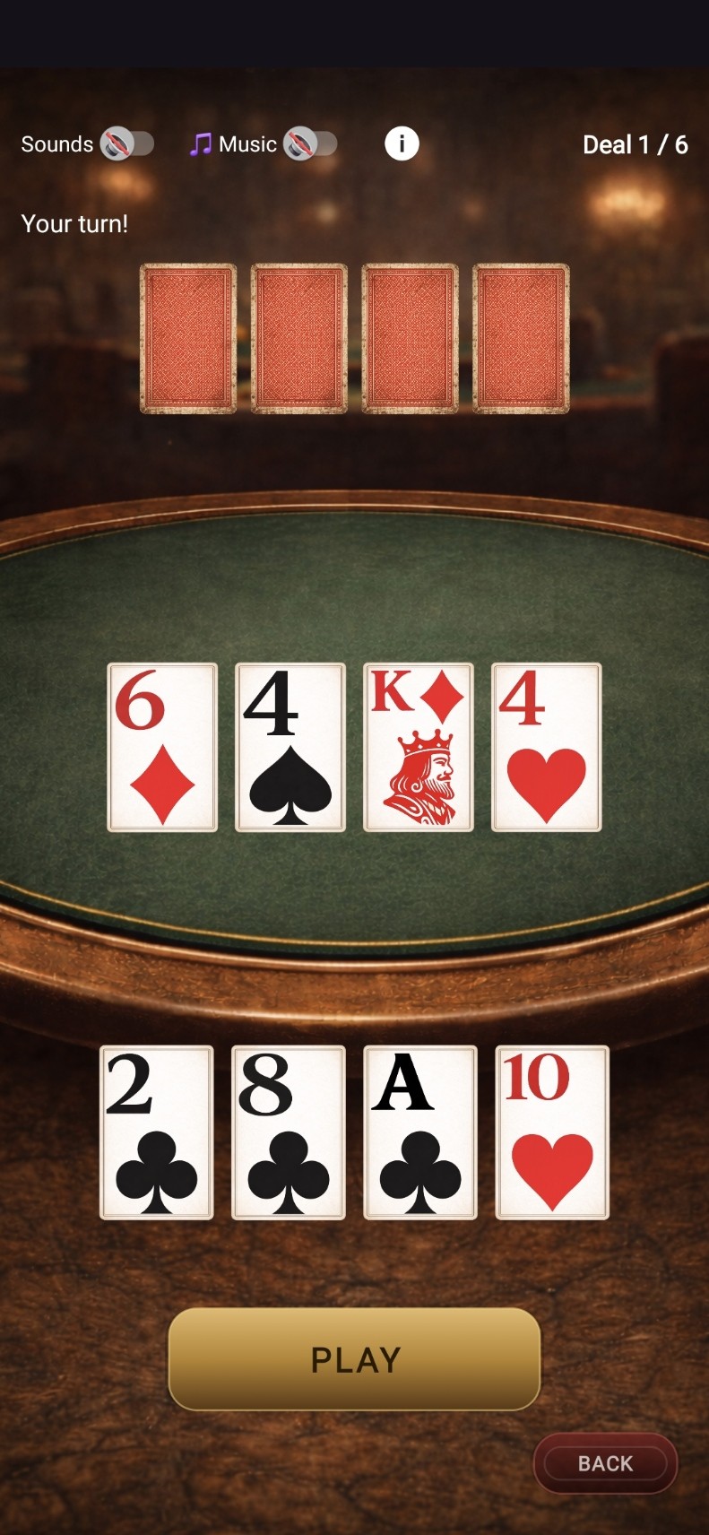 Classic gameplay screenshot from Kasino of The North